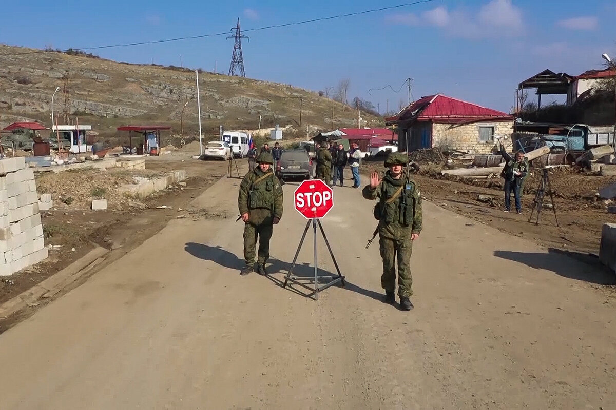 Карта миротворцев в карабахе