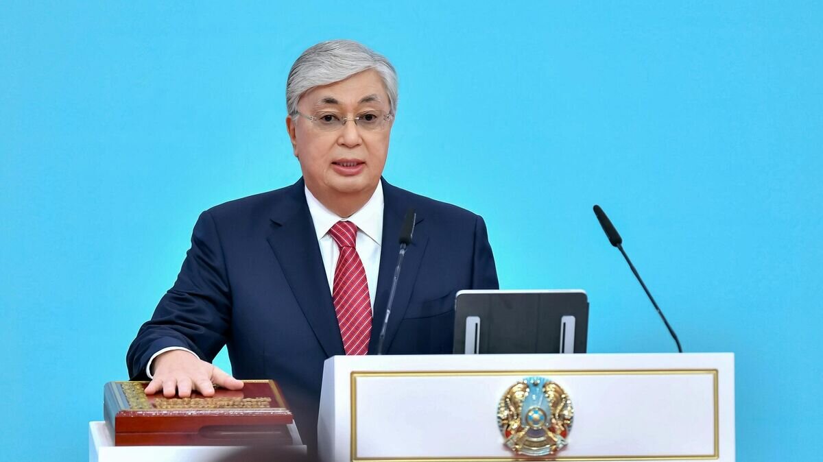    Президент Казахстана Касым-Жомарт Токаев на церемонии инаугурации в Астане© РИА Новости / Пресс-служба президента Казахстана