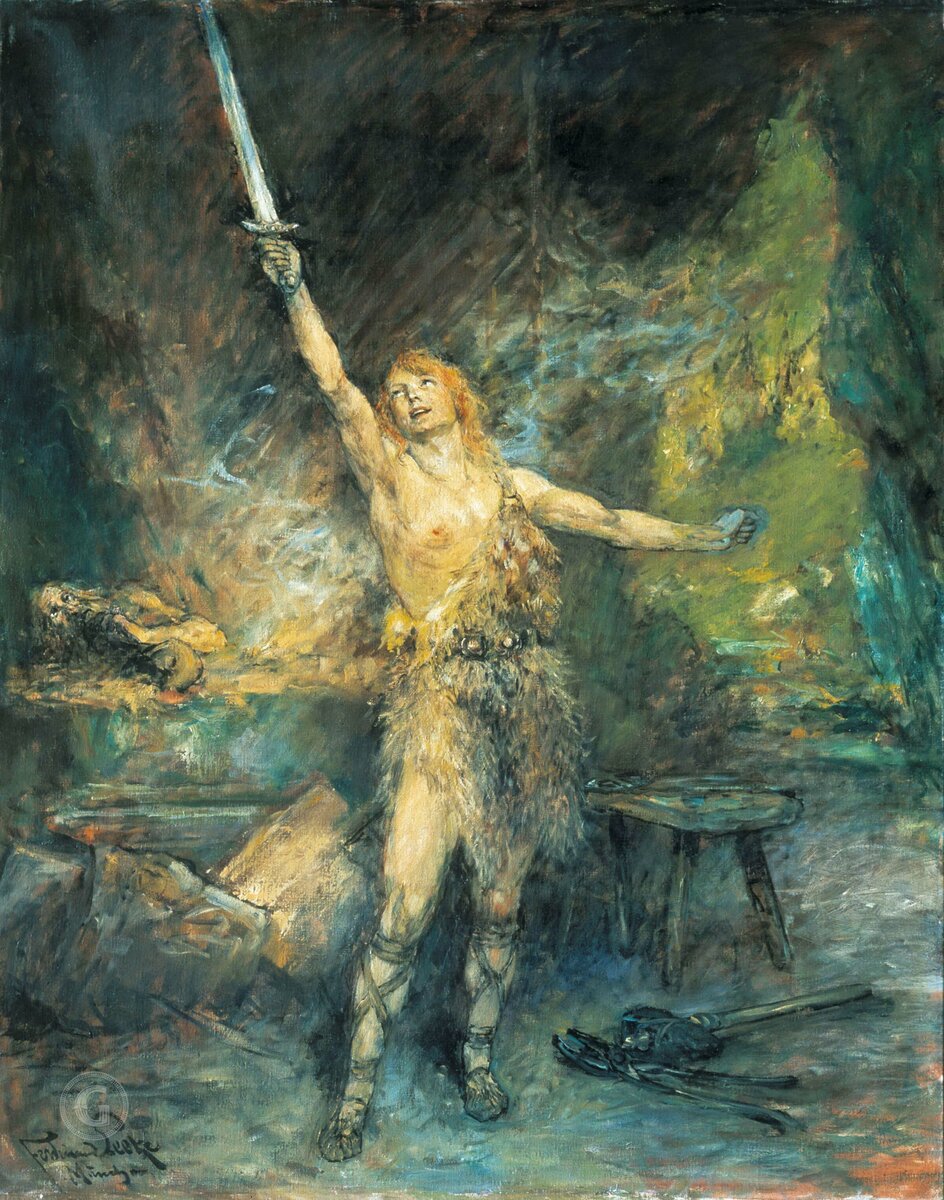 Зигфрид ковка меча. Художник ferdinand leeke. Красной армии кованый меч. Линзовидное сечение меча. Кованый меч.