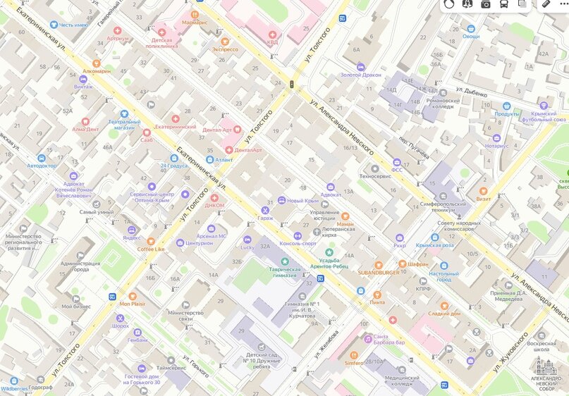 Екатерининская улица в Симферополе