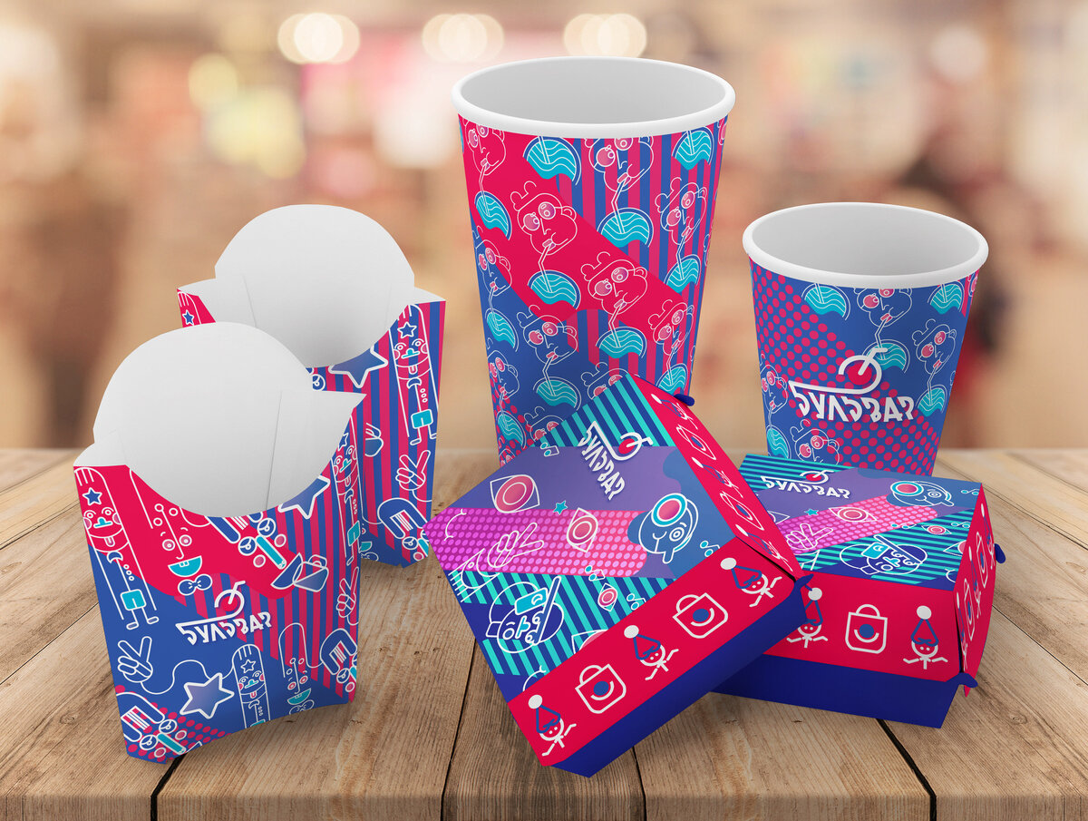 Фирменный стиль креативного пространства «Бульвар» — визитная карточка Насти 