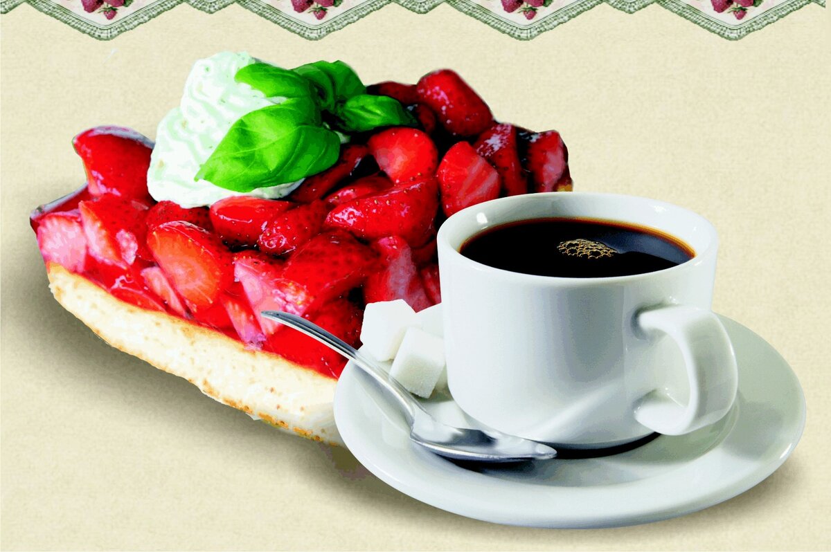 Kaffee und Kuchen. Кофе и пирог. Фото с сайта:  www.hotel-wienburg.de