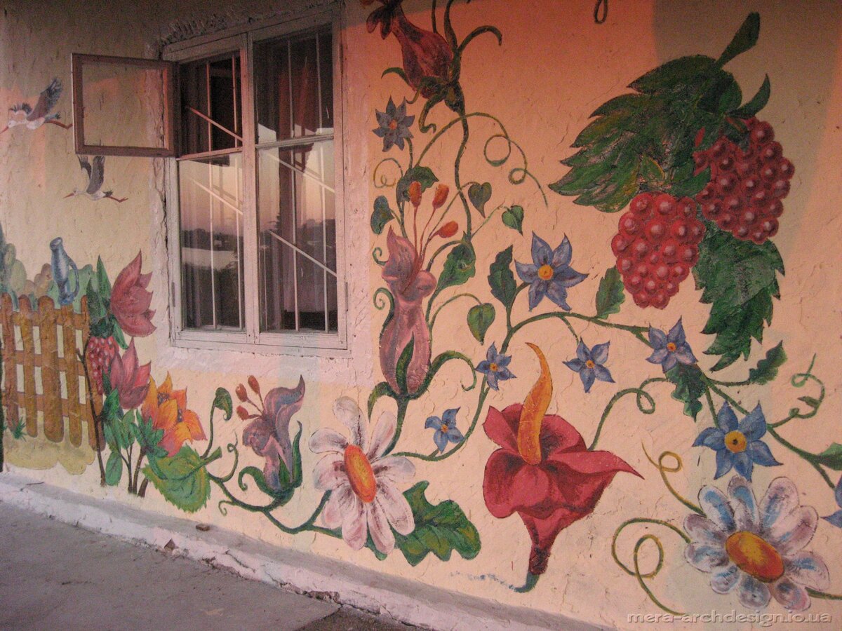 Художественная роспись стен: технология, краски, советы