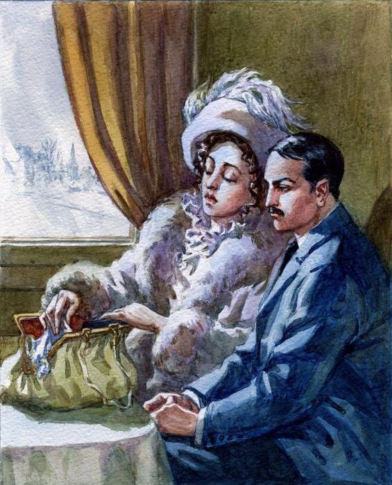 Иллюстрация к рассказу "Кавказ" И. А. Бунина