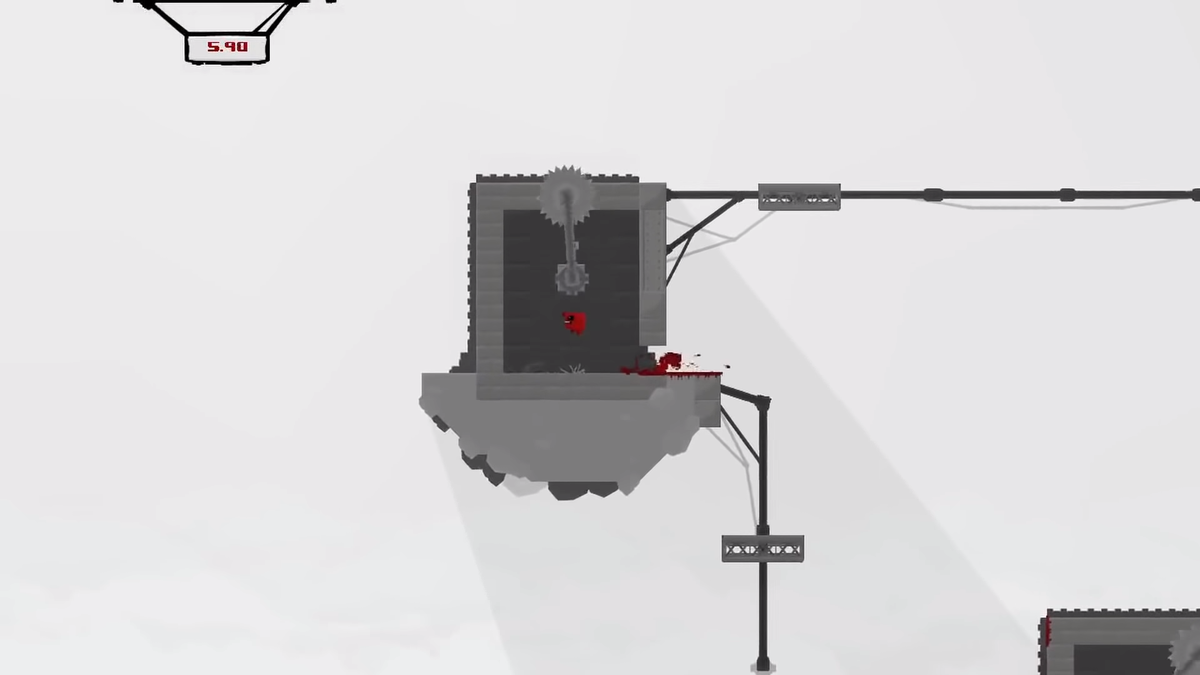 Super Meat Boy это достаточно простой боковой платформер, где вы играете за персонажа Meat Boy, и вам нужно пробираться через множество различных препятствий, чтобы добраться до своей подруги  Bandage Girl. Игра не обычная, с напряженными моментами и запоминающимися саундтрэками. Стоит обратить внимание, что игра достаточно сложная, не смотря на то, что это платформер. Так же у неё высокий рейтинг на Metacritic, аж  90/100, поэтому на неё стоит обратить внимание.