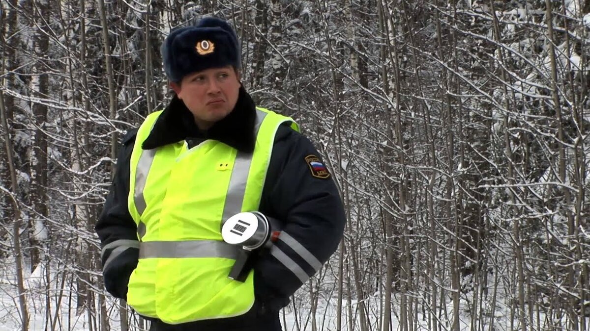 Расстроенный гаишник