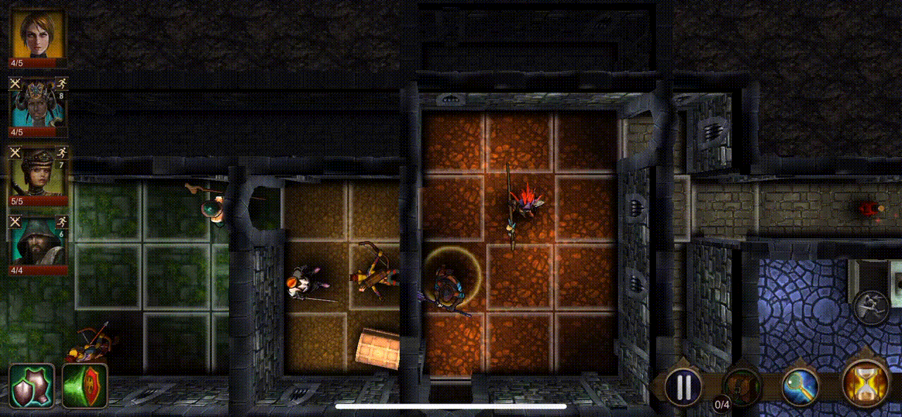 Геймплей мобильной игры Arcane Quest HD (Gif-анимация)