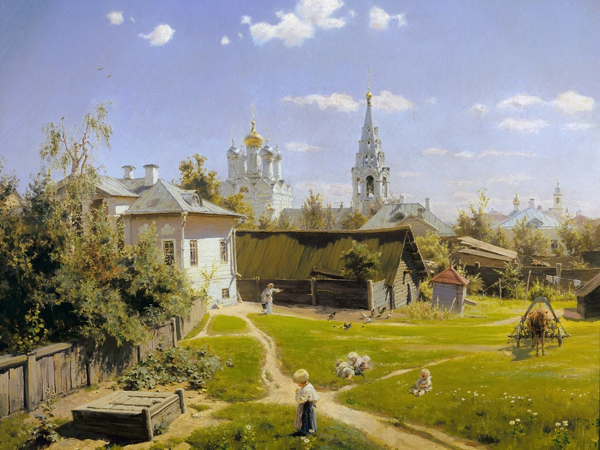 В. Поленов "Московский дворик" 