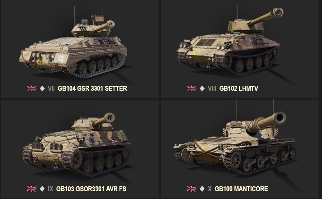 Четыре британских новых ЛТ