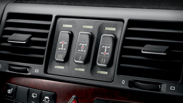 Ручная блокировка дифференциала полноприводного автомобиля