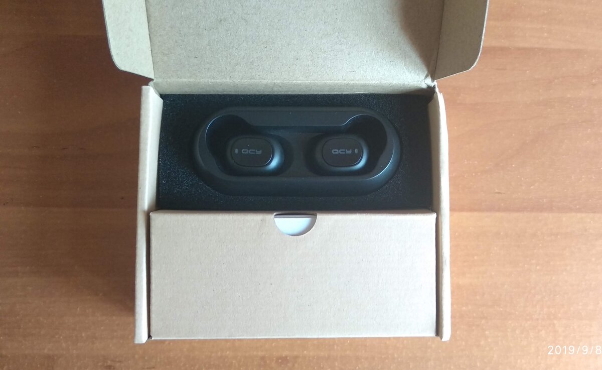 QCY QS1 коробка открытая