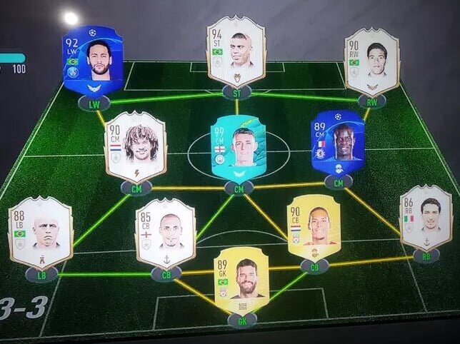 Состав Фодена в UT