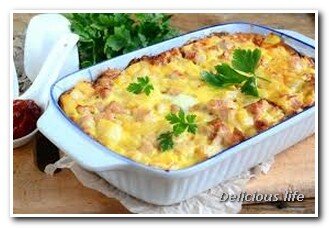 Картофельная запеканка со свининой