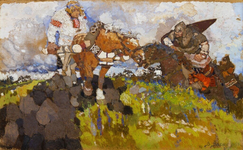 Картина баян художник васнецов