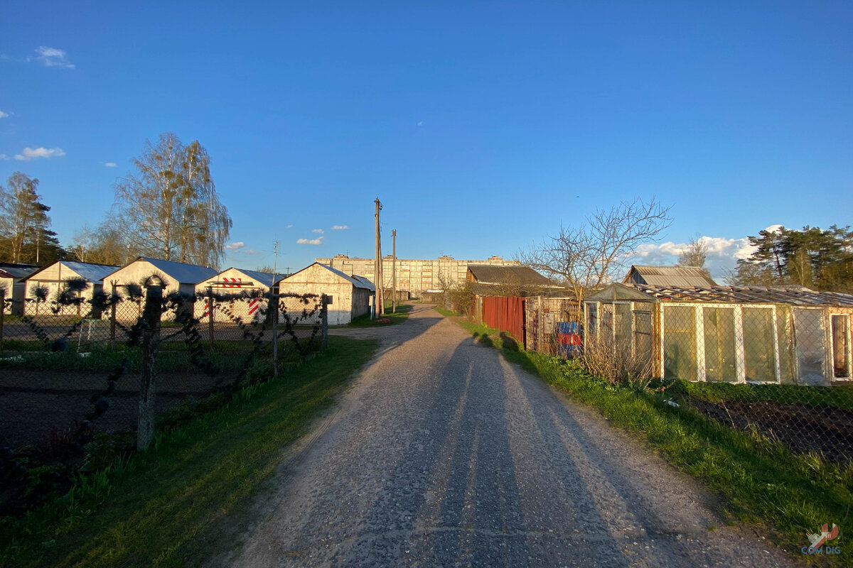 Дачные участки на территории городка. 