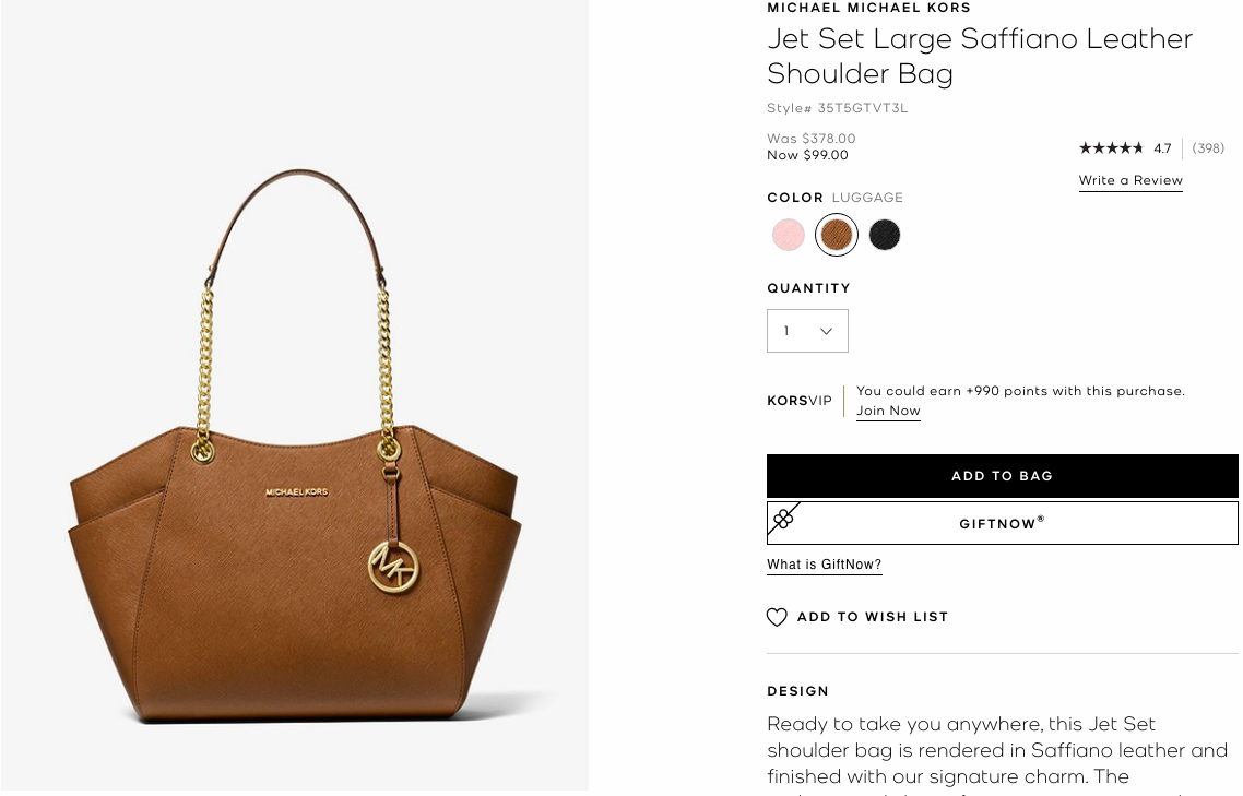 Giftnow michael sale kors