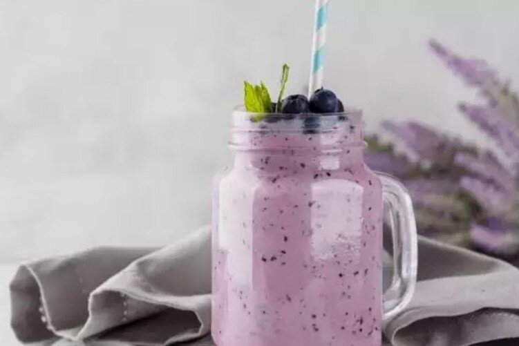 Рецепт Чернично-Бананового Коктейля 🍹