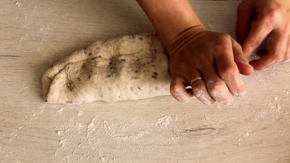 БАГЕТ🥖 НА ПШЕНИЧНОЙ ЗАКВАСКЕ СО ЛЬНОМ!🌾 Авторский рецепт Лилии  Шайдуллиной✓ | ПРОСТОРЕЦЕПТ | Дзен