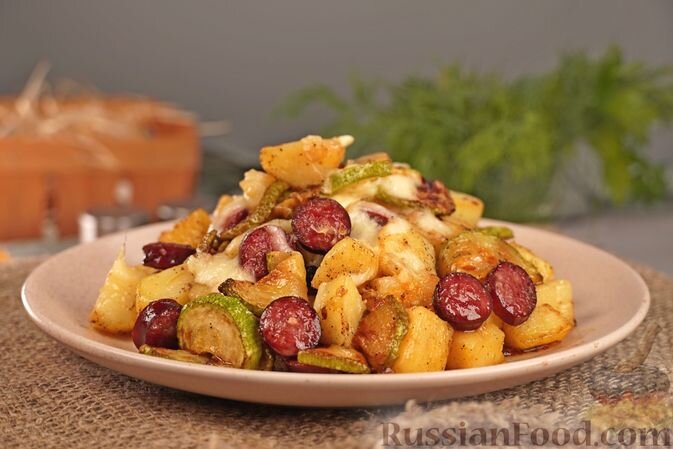 Рагу из кабачков и картофеля