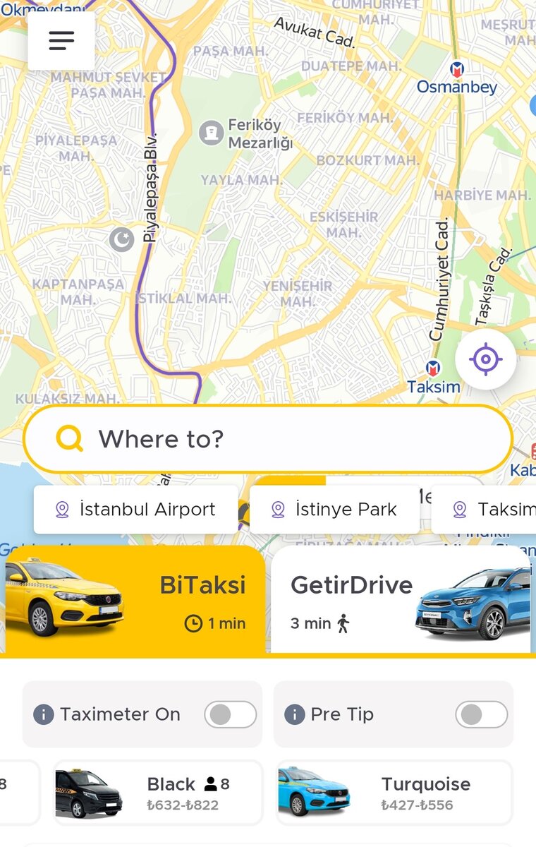 Такси в стамбуле убер