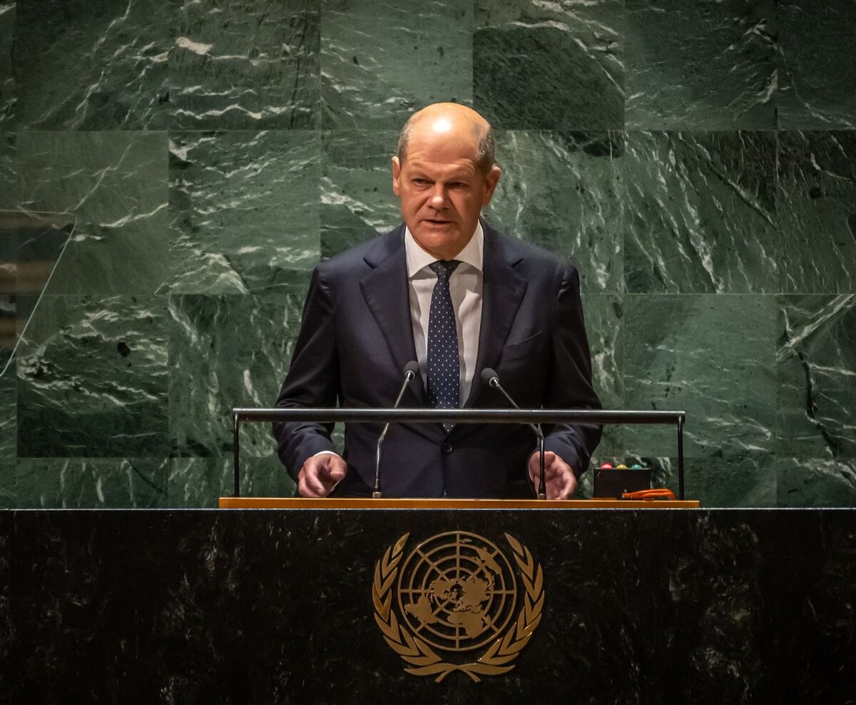    Канцлер ФРГ Олаф Шольц © Michael Kappeler/Global Look Press