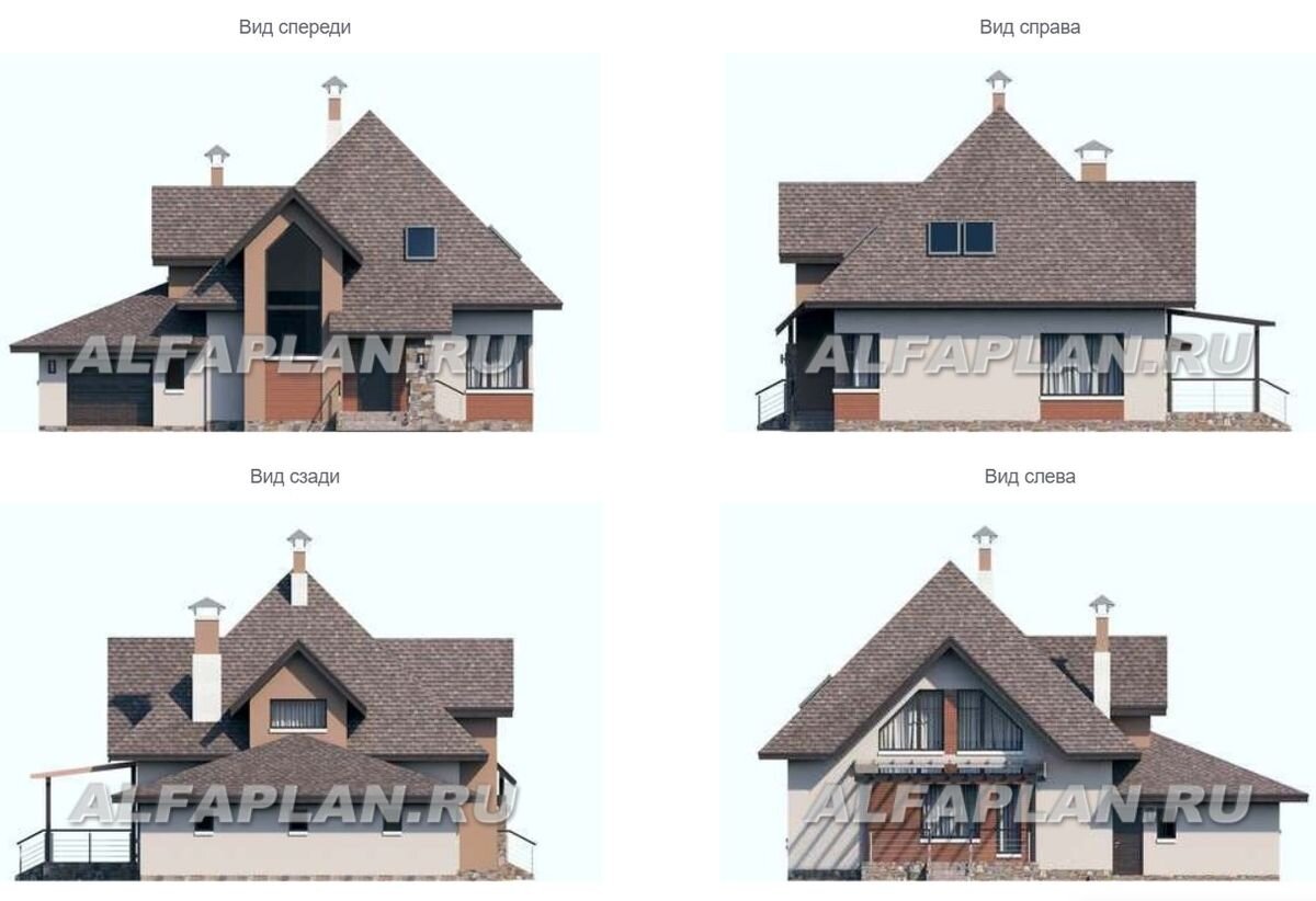 Фасады дома по проекту 591В "Орион"
