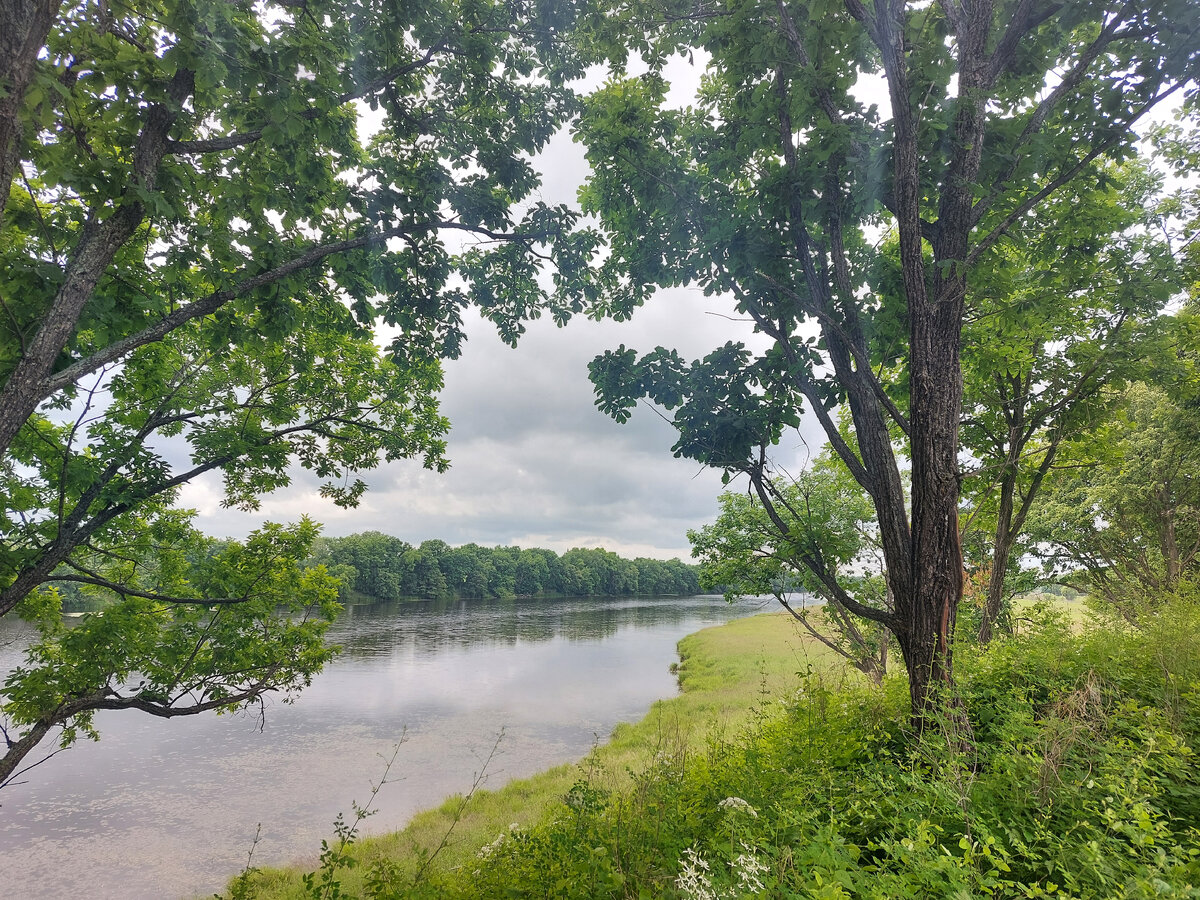 Вид на Кию прямо возле писаниц.