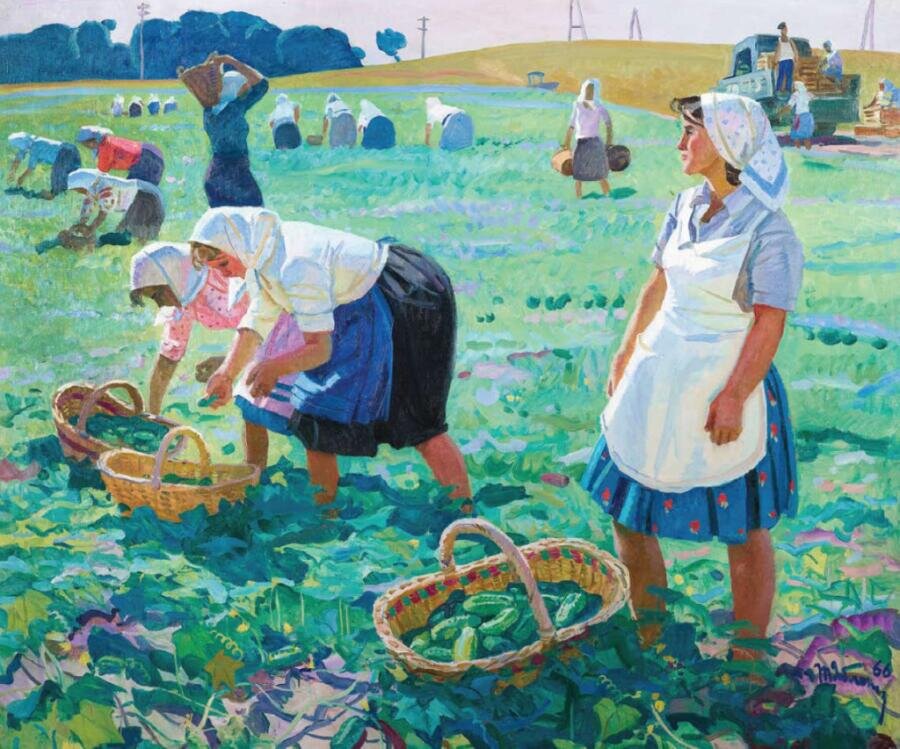    Т. Н. Яблонская, «Сбор огурцов», 1966 г. Фото: artchive.ru