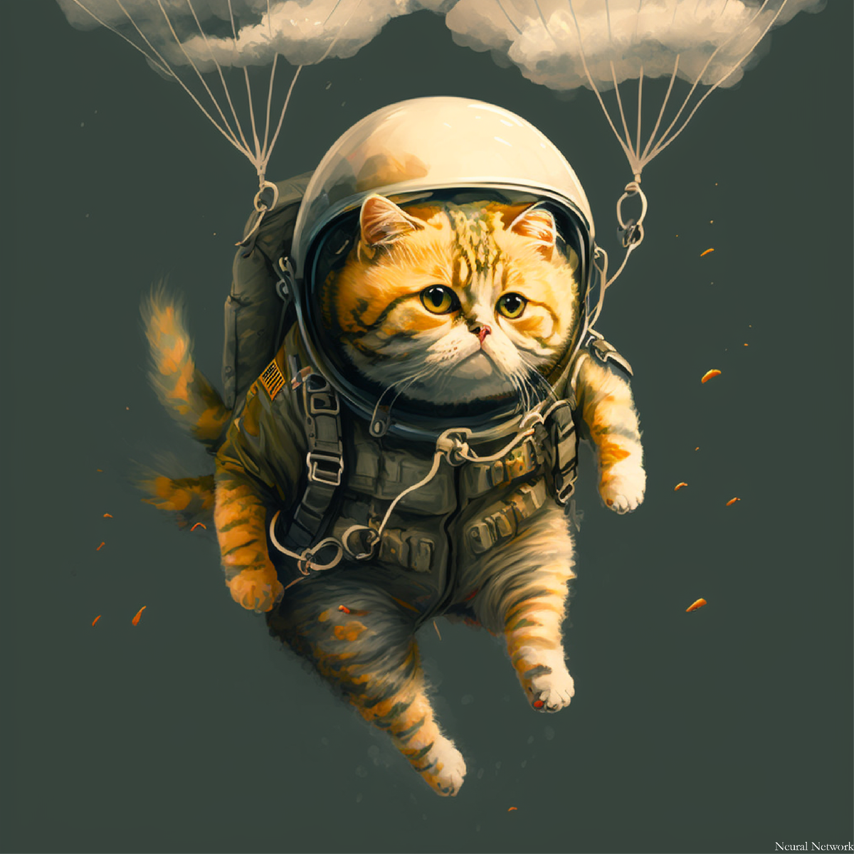 "Котик парашютист"