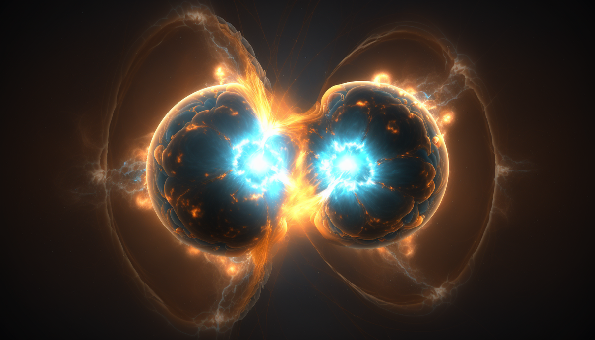 Столкновение двух нейтронных звезд