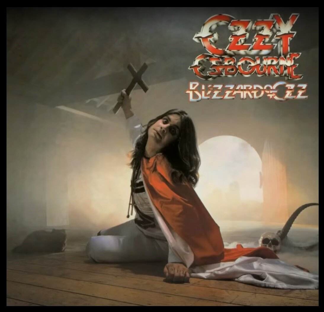 Обложка "Blizzard Of Ozz" - первого сольного альбома Ozzy Osbourne 1980                    (photo by Fin Costello)