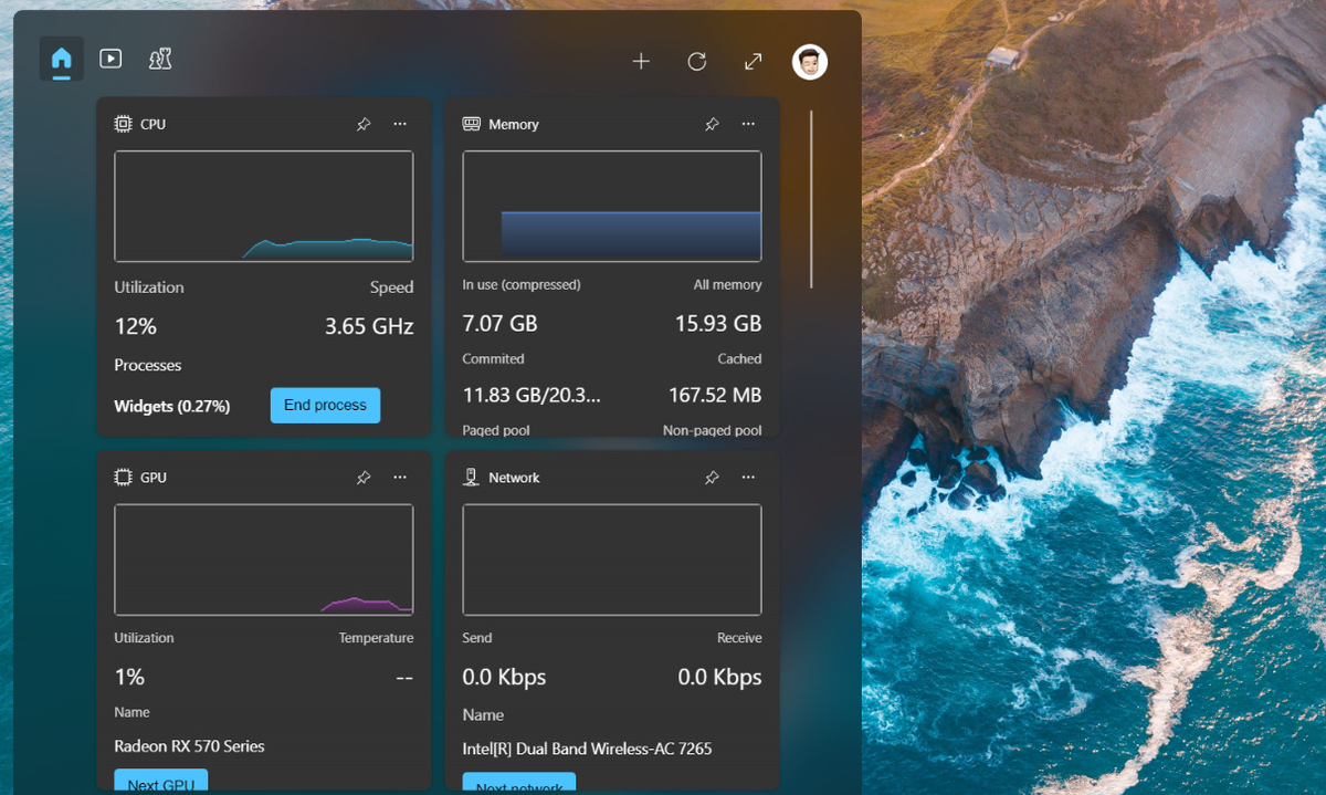 Полезные виджеты в Windows 11 для мониторинга системы / Дзен.Уловка-32 / Изображение из ОИИ