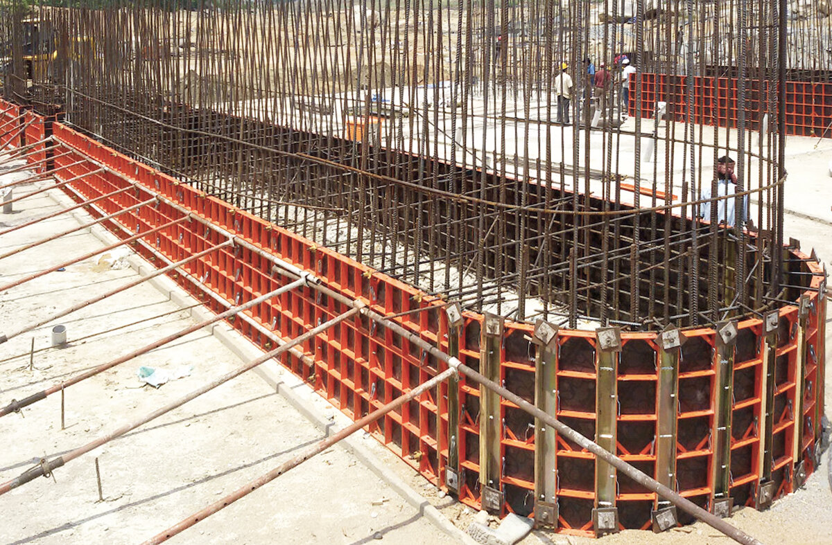 Блочная опалубка применяется при устройстве