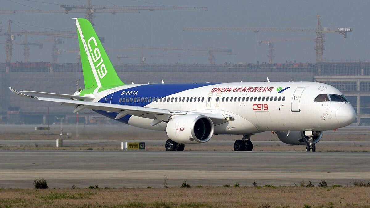 Китайский самолёт Comac C919. Взято из Яндекс-картинок  