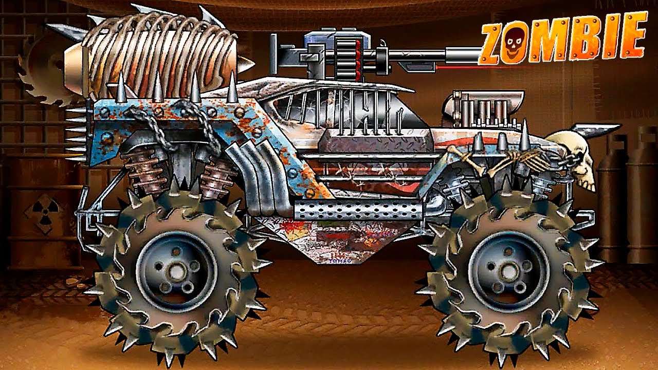 Машина МОНСТР ТРАК vs Зомби в гонках Hill Zombie Racing! Новая и мощная  тачка в игре как Earn to Die