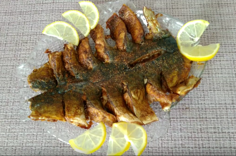 Скумбрия приготовленная в духовке