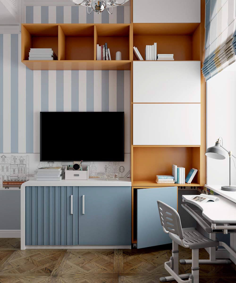 Шкафчики и тумбы рядом с письменным столом фото 1