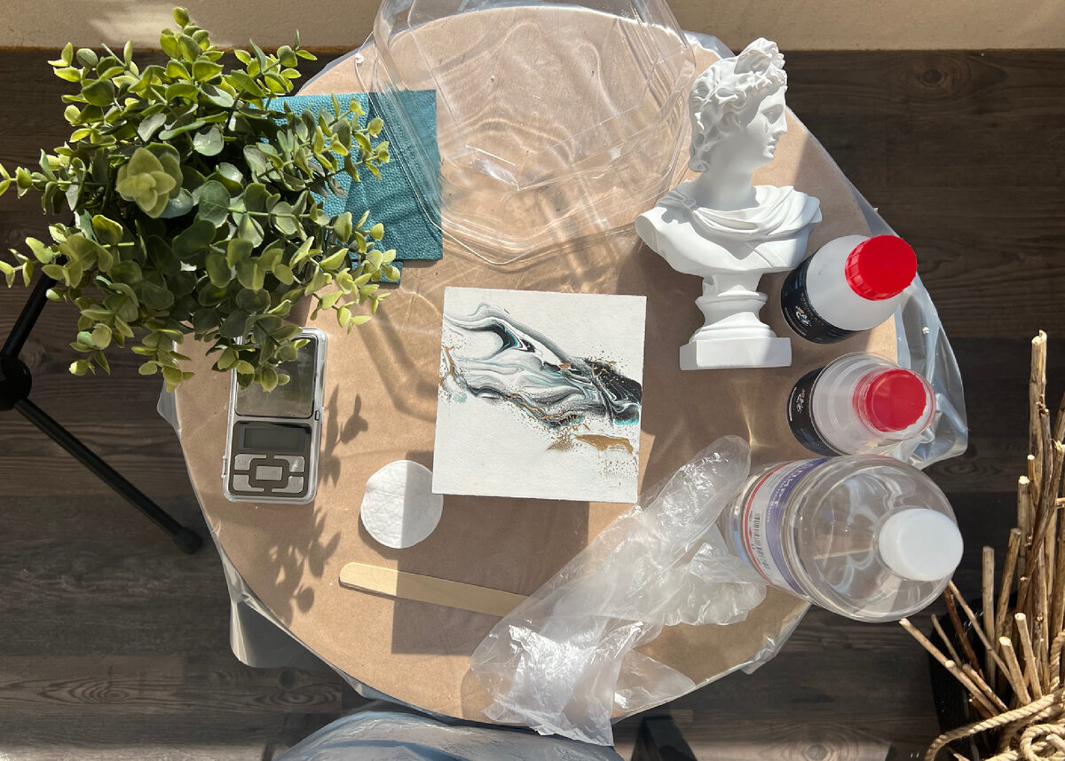 Покрываем картину эпоксидной смолой 