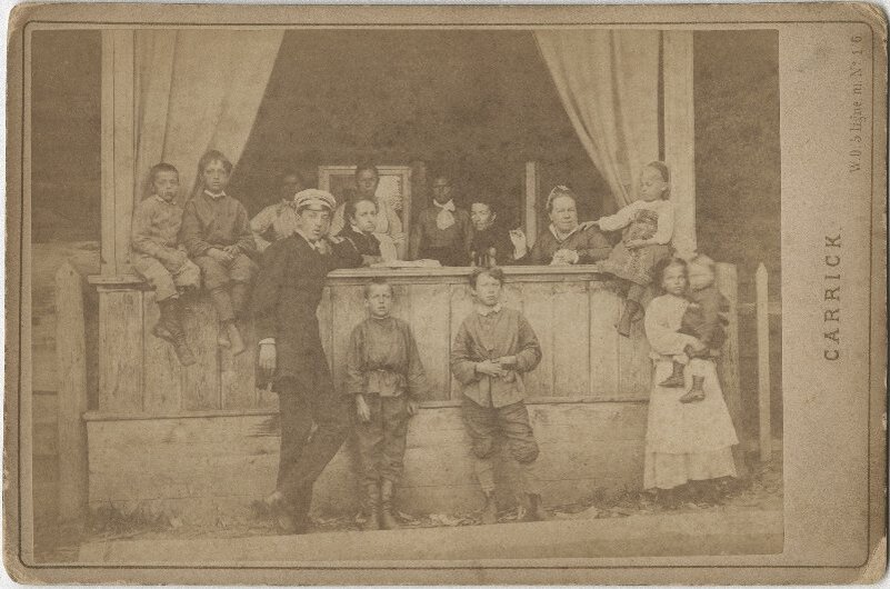 На веранде. Вильям Каррик, 1876 - 1878 год, МАММ/МДФ.