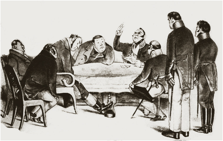 Иллюстрация к комедии «Ревизор» П.М. Боклевского.