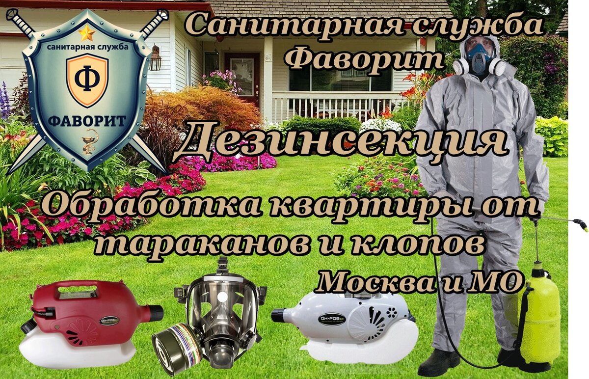 Дезинсекция от тараканов и клопов