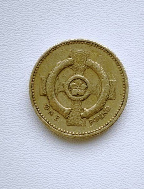 Фото. 1 фунт 1996 года Великобритания.