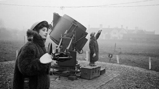 Британская АТС на прожекторной батарее, 19 января 1943 г.