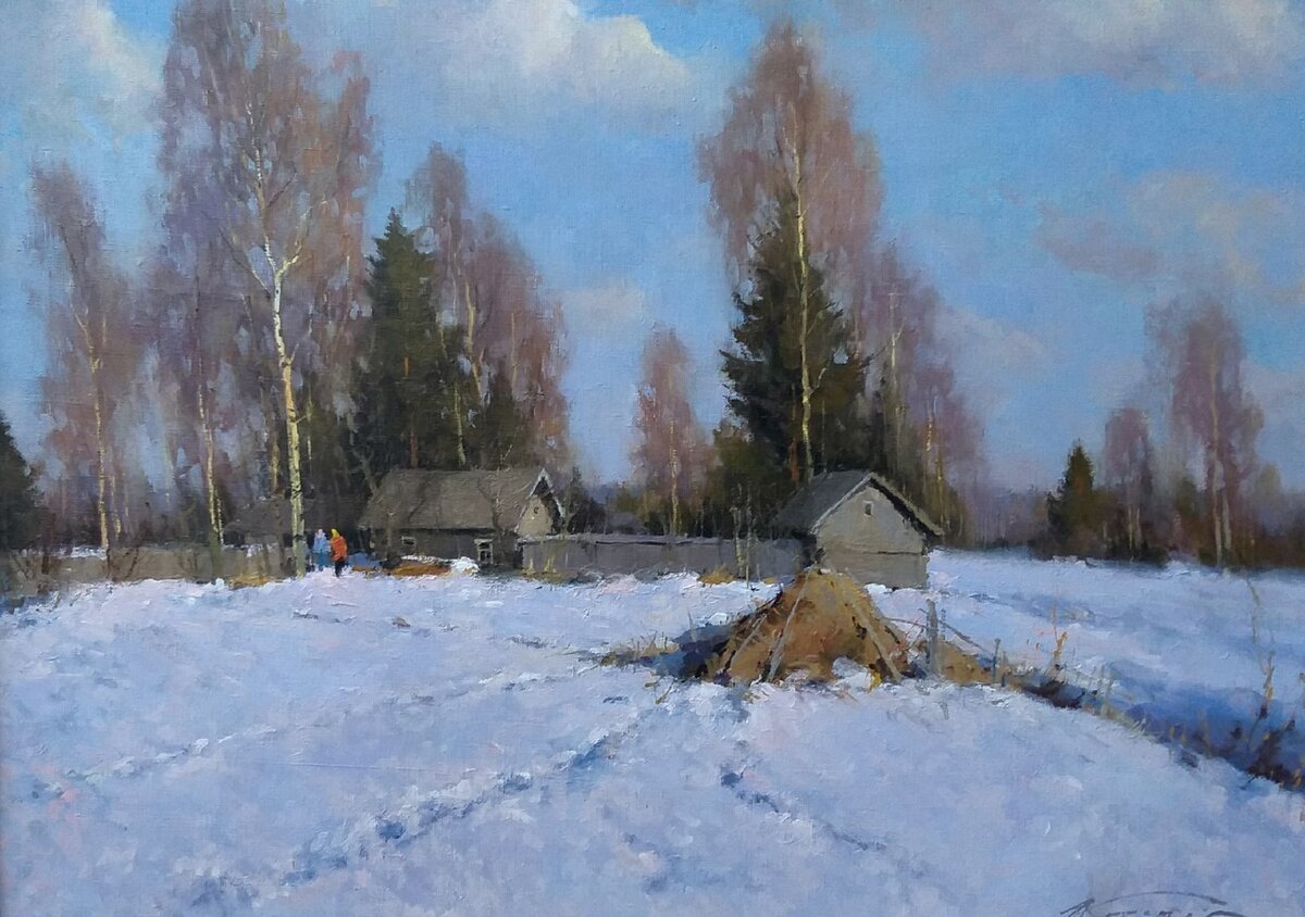 Александр Кремер. Март. 50х70х.м.