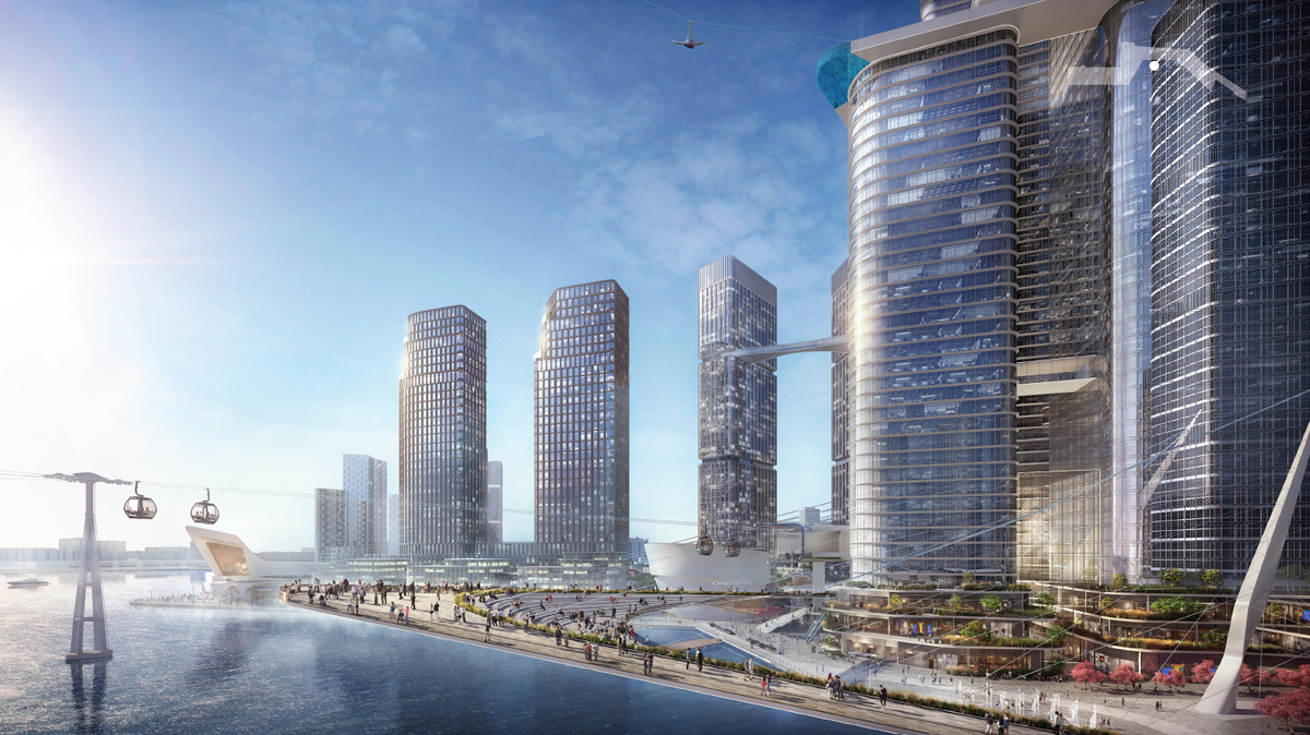    Проект застройки территории Южного порта в московском районе Печатники© Пресс-служба Москомархитектуры