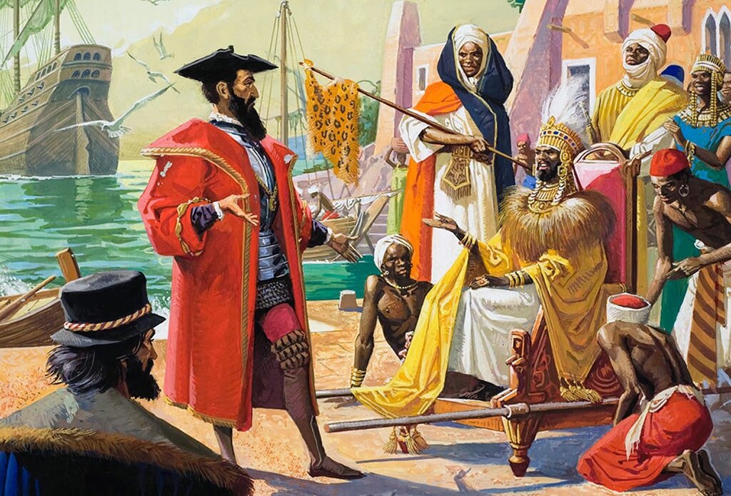 Путешественник васко да гама. Морской путь в индию. Васко да гама достиг берегов индии. Возвращение васко да гамы в лиссабон. «открытия морского пути в индию» 1497-1499г.