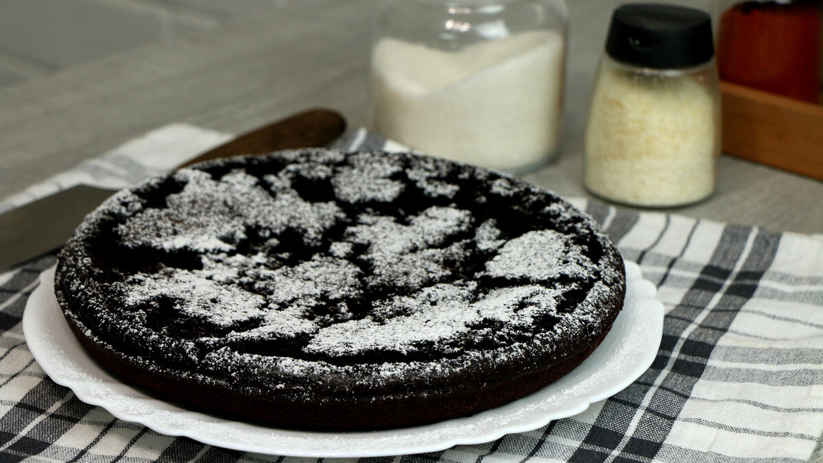 Шоколадный пирог на сковороде