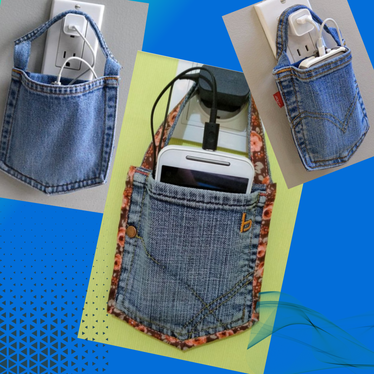 DIY: Как сделать напоясный чехол для смартфона или плеера из старых джинс