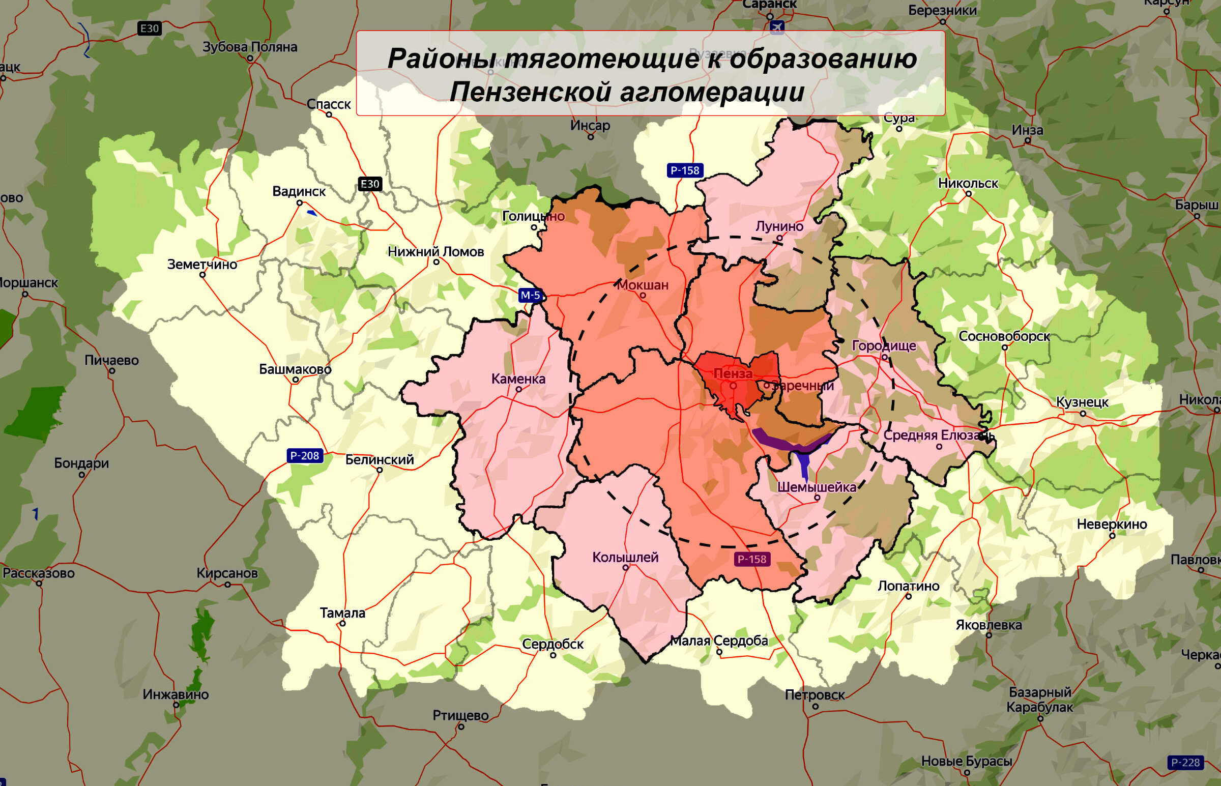 Разноплановые пригороды и фейковая агломерация: как Пензе снова стать  полумиллионником?