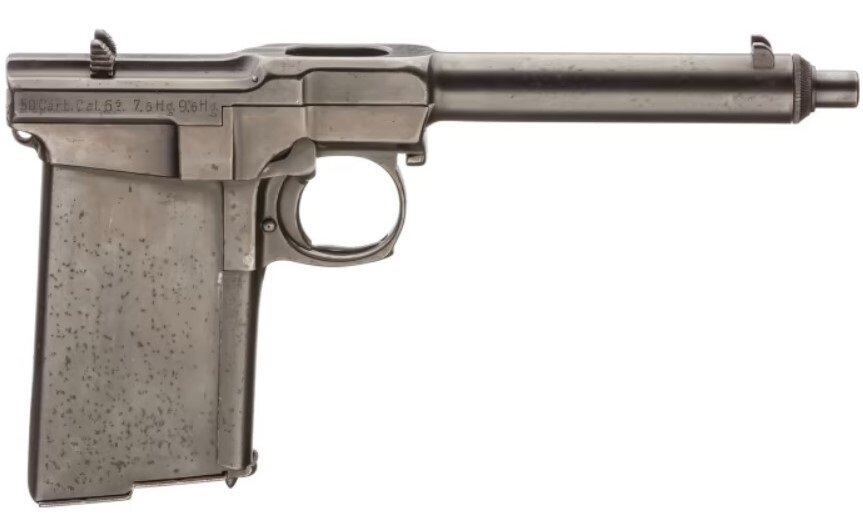 Пистолет Саннгарда обр. 1909 года. Правая сторона.